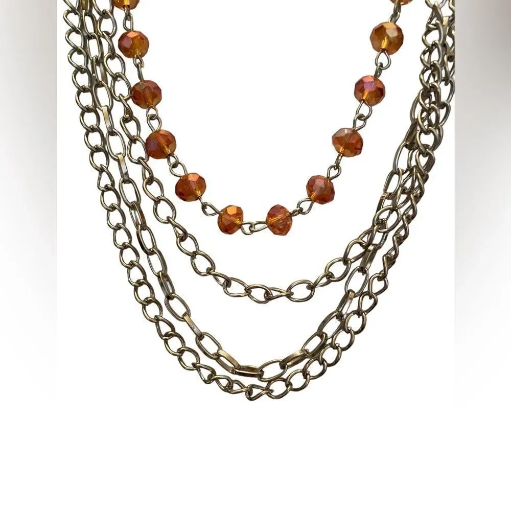 N805 4 STRAND CHAIN NECKLACE‎
